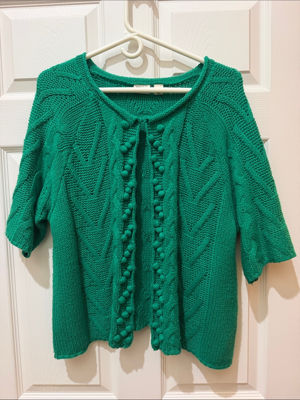 Vintage CATO Green Cable Women's Sweater -Size 18/20W